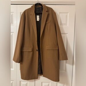Banana Republic Factory Men’s Wool Blend Top Coat: XL NWT